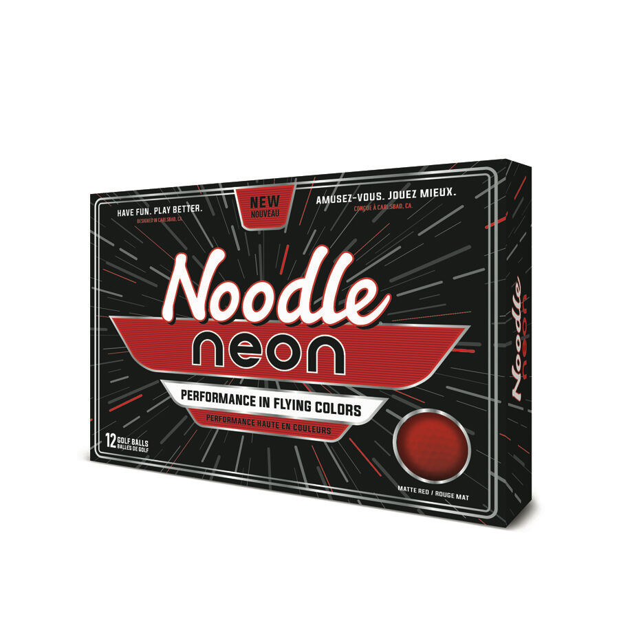 Noodle Golf Balls Neon Matte Red TaylorMade Golf